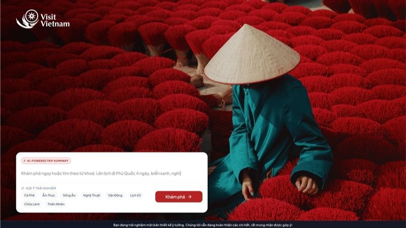 "Visit Vietnam” platform supports unified tourism management using real-time data